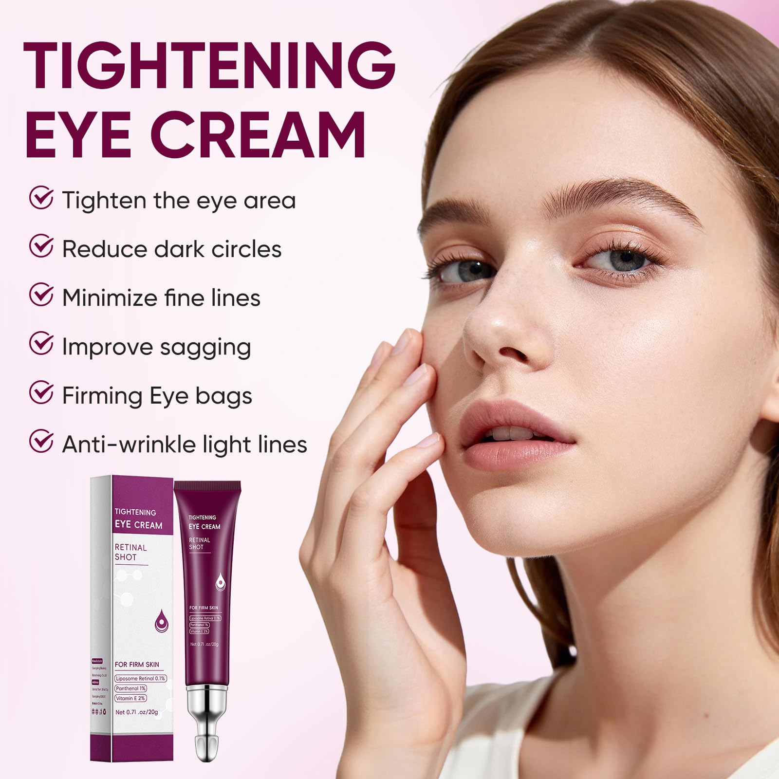 GUOYAOLIFU Eye Cream Stick texture application under the eye with hydration