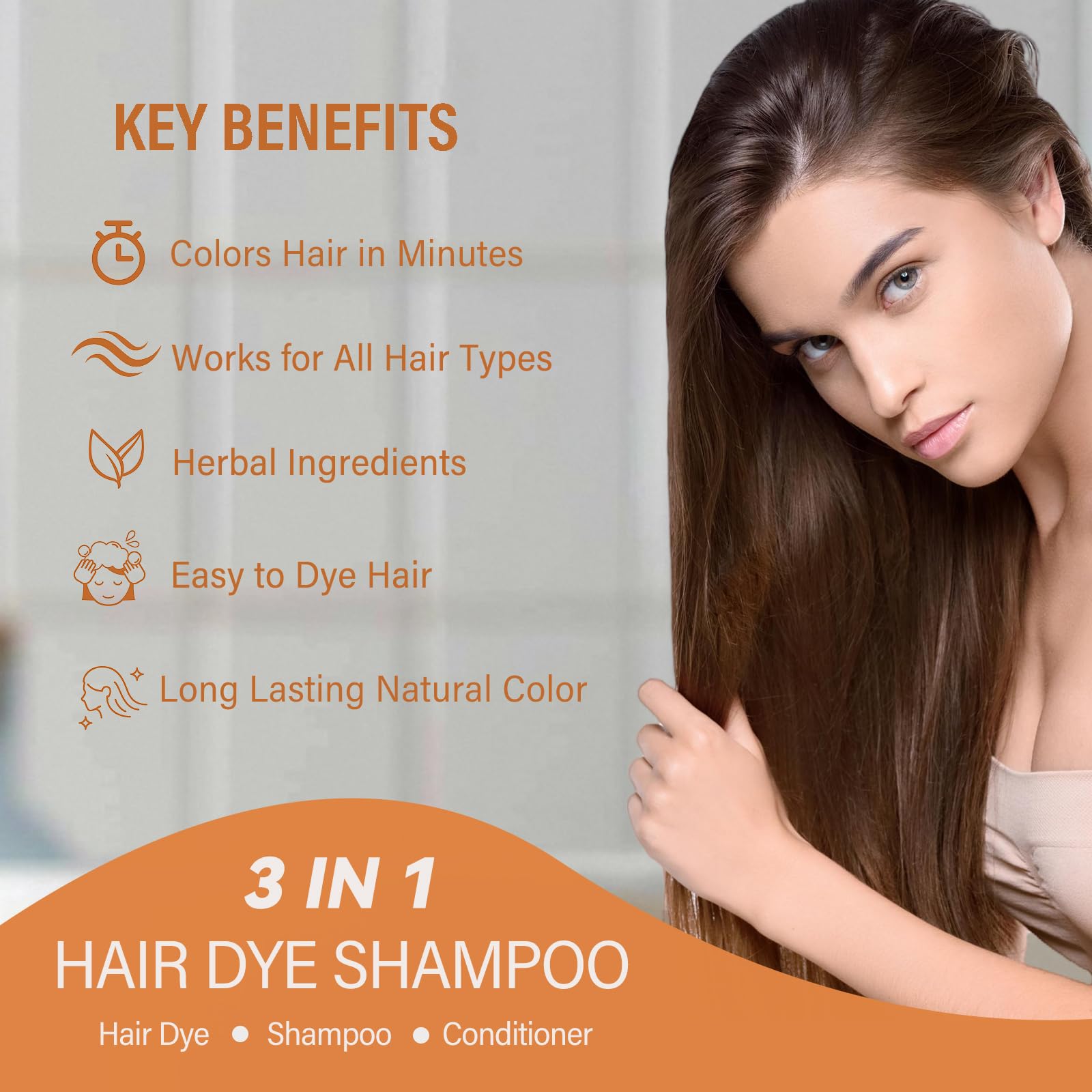 GURKOOYD 3-in-1 color solution colors, cleanses, and conditions.