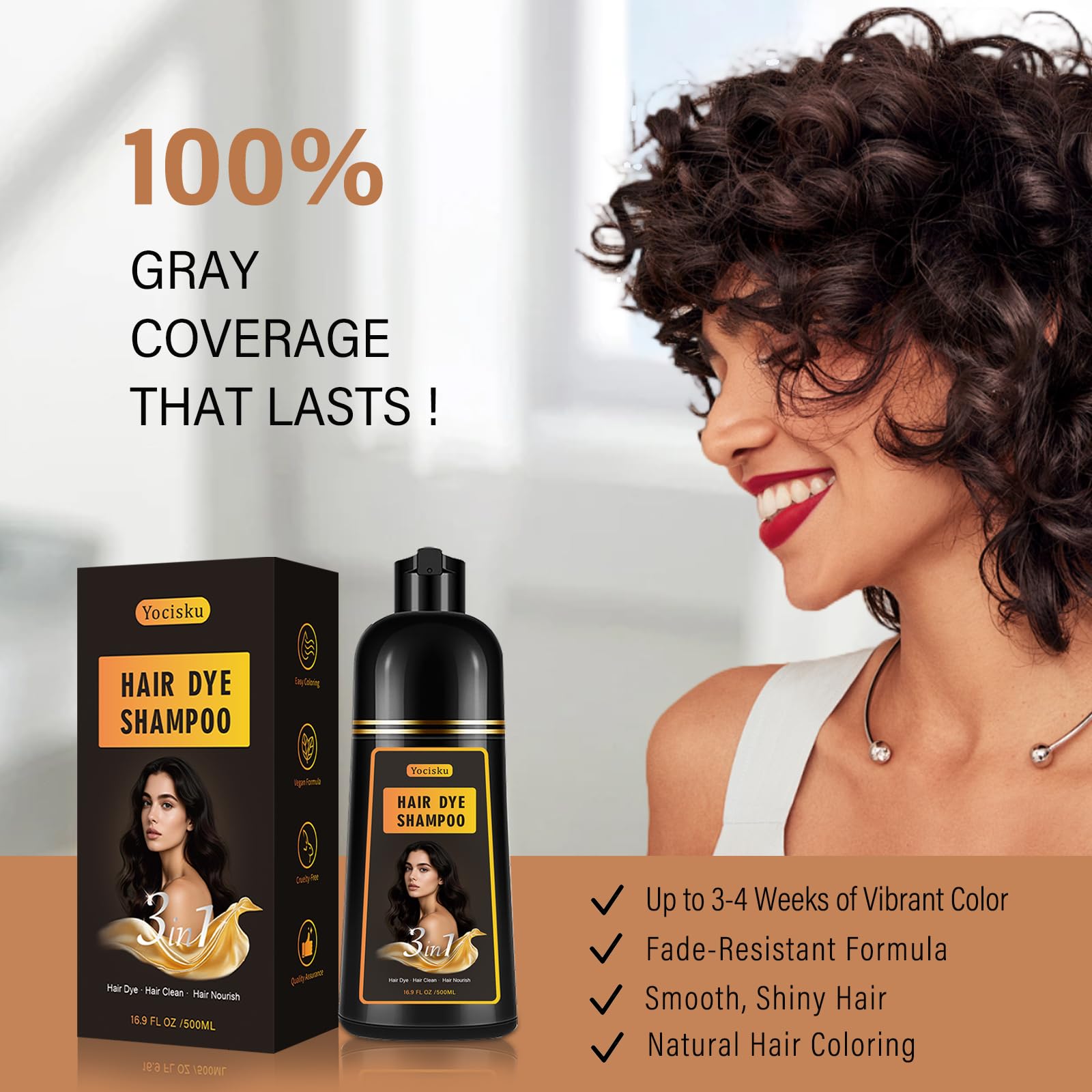GURKOOYD Easy-use application on dry hair for quick color.