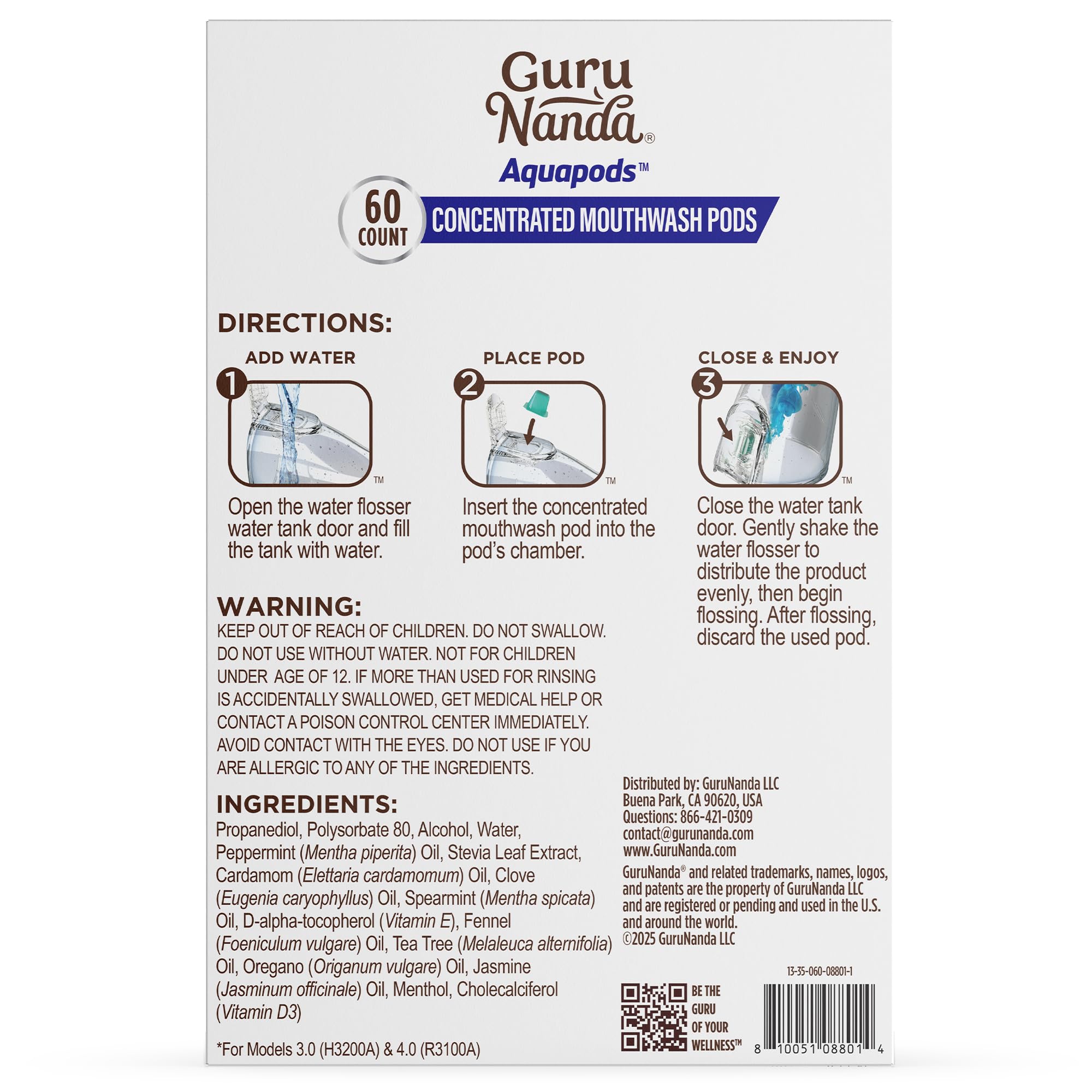 Fresh mint breath after flossing with Aqua Pods