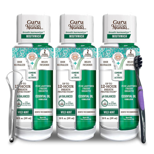 GuruNanda Breath Harmonizer Mouthwash main bottle shot