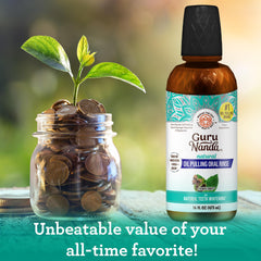 Fluoride-free, alcohol-free CocoMint mouthwash packaging