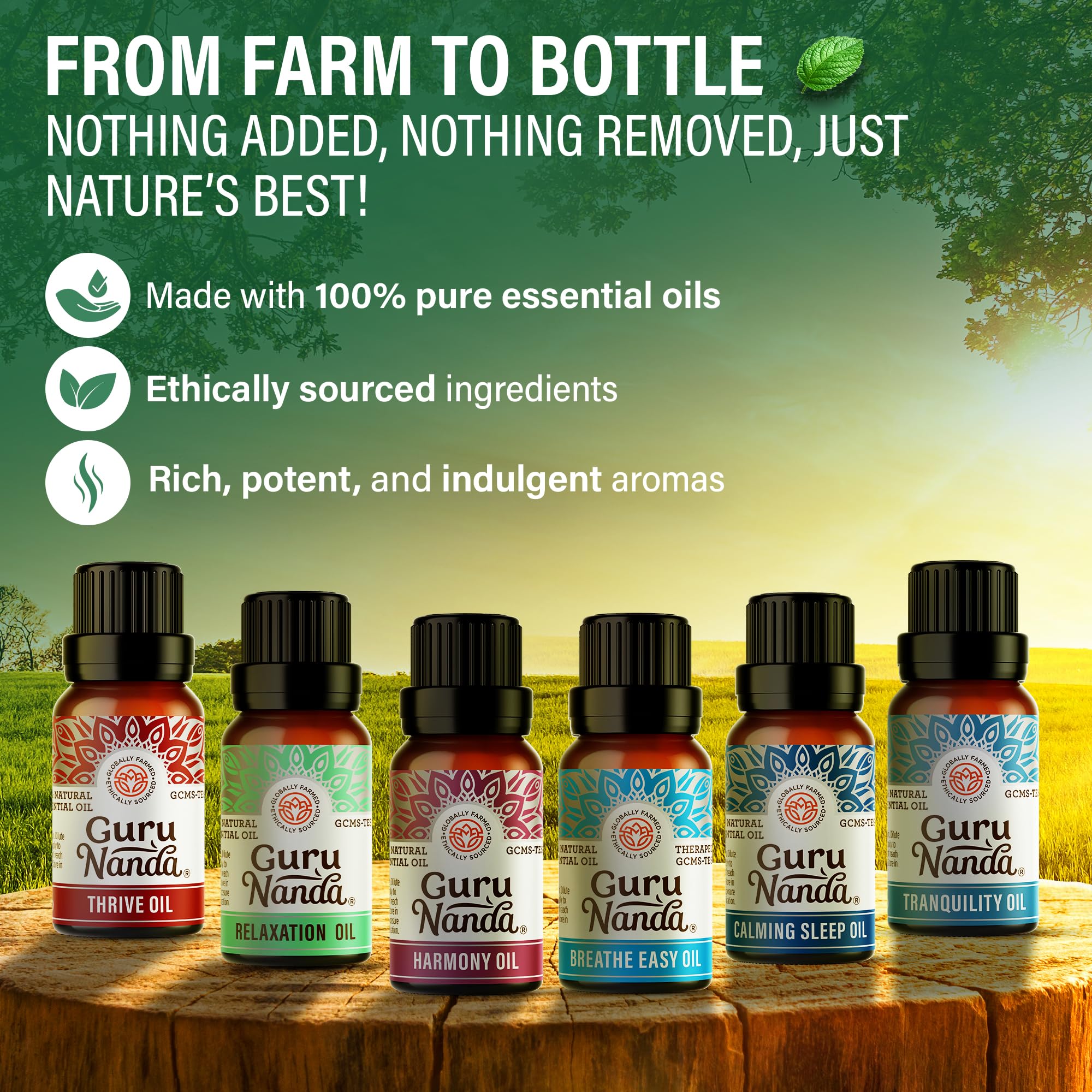 Relaxation essential oil bottle in amber glass (15ml)