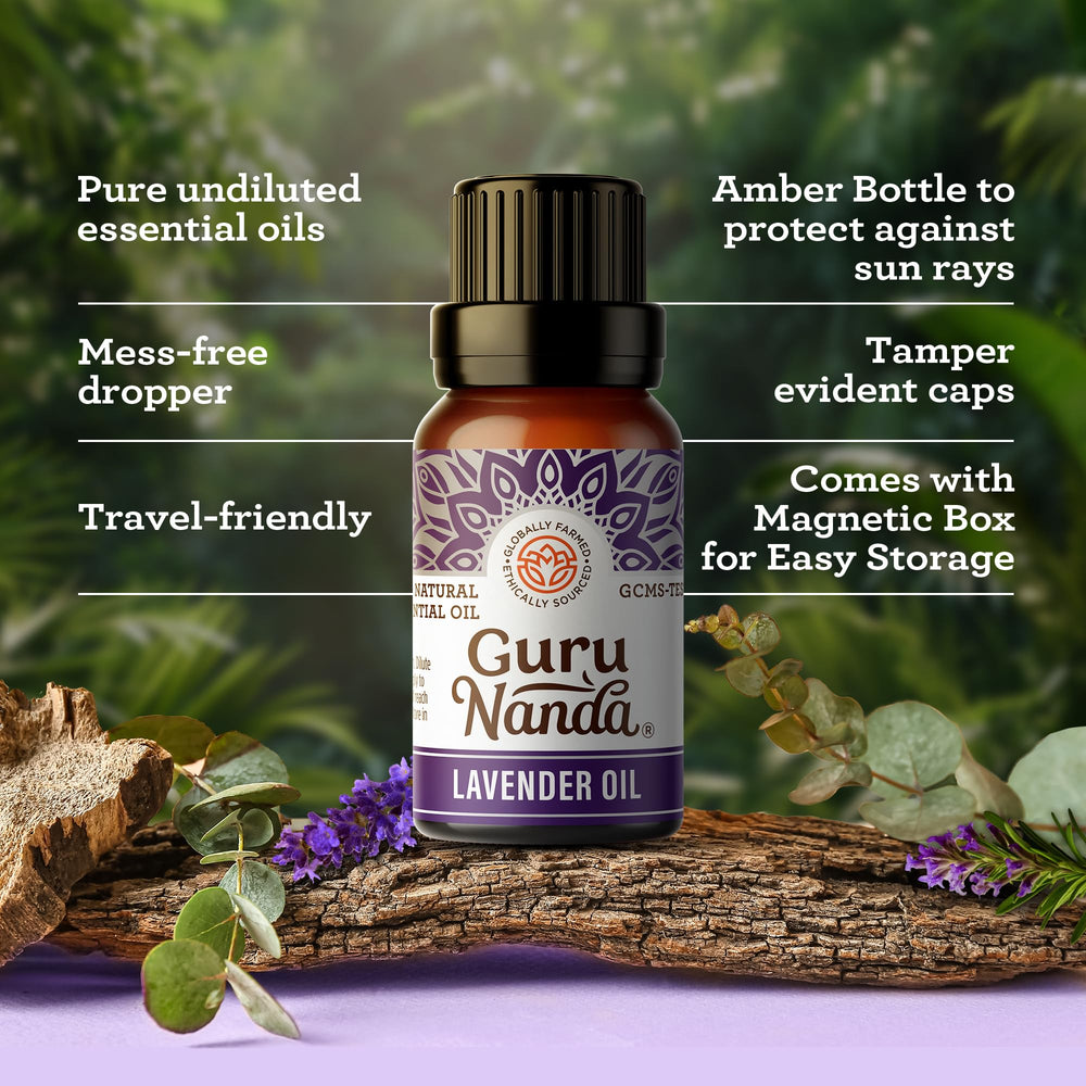 GuruNanda Ylang Ylang essential oil bottle (0.33 oz) for diffusers