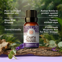 GuruNanda Ylang Ylang essential oil bottle (0.33 oz) for diffusers