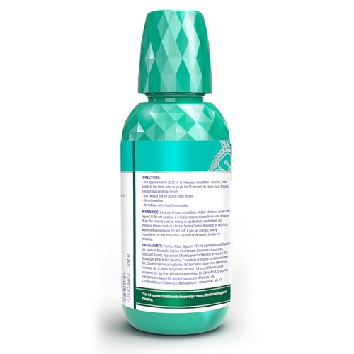 Set of two 16 oz GuruNanda Fresh Breath Mouthwash bottles