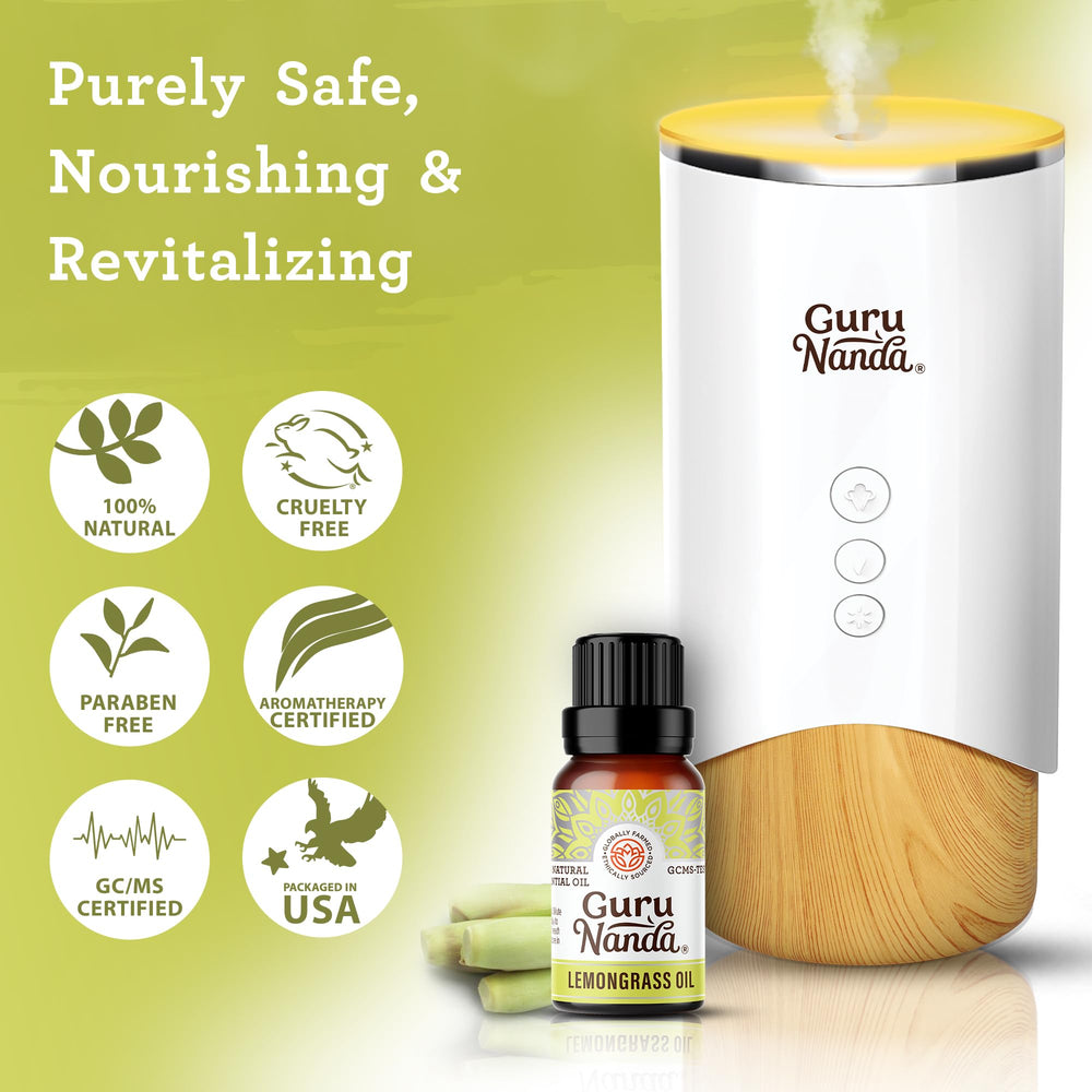 Lemongrass essential oil for facial cleansing and hair care