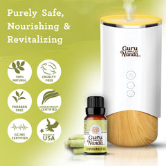 Lemongrass essential oil for facial cleansing and hair care