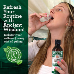 Alcohol-free mouth rinse label
