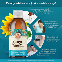 Deep cleaning and plaque removal benefits from oil pulling
