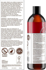 Packaging featuring the 8 oz bottle and accessories