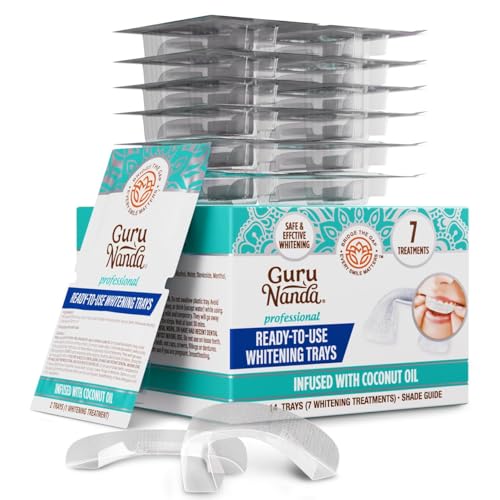 Hero image of GuruNanda Ready-to-Use Prefilled Whitening Trays (7 treatments) with 8% hydrogen peroxide