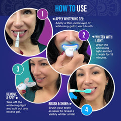 GuruNanda Teeth Whitening Kit with LED Light – product image 5