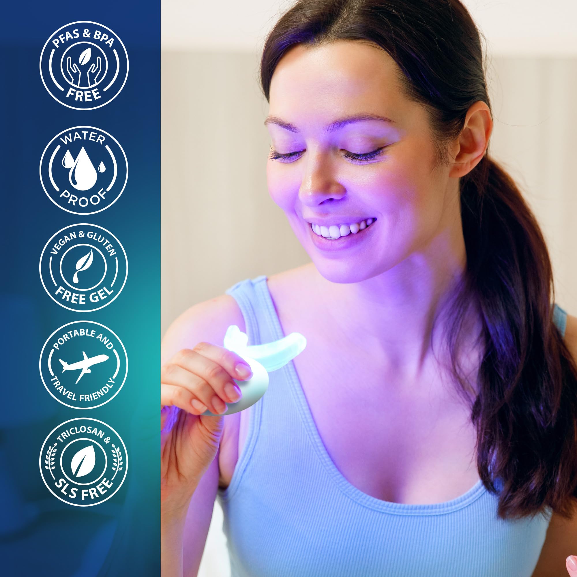 GuruNanda Teeth Whitening Kit with LED Light – product image 7