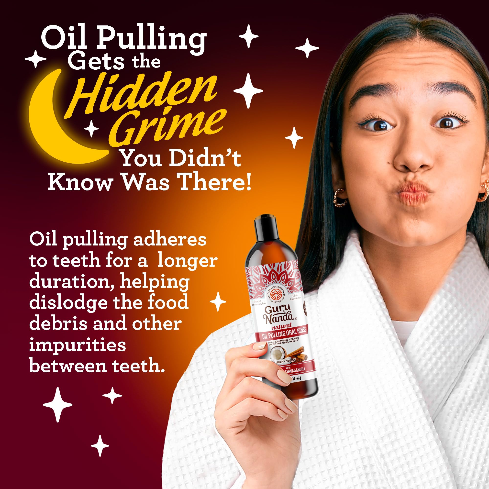 Tongue scraper included with the mouthwash kit