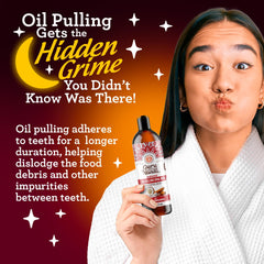 Tongue scraper included with the mouthwash kit