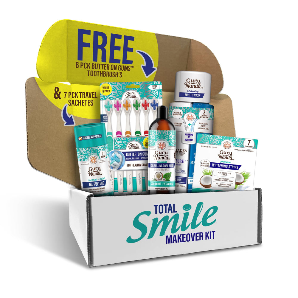 Packaging for GuruNanda Total Smile Makeover Kit