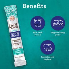 Label showing alcohol-free and fluoride-free formula