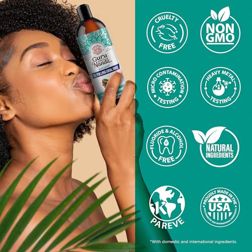 Visual highlighting fresh breath from oil pulling
