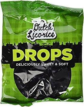 Gustaf's Soft Dutch Licorice Drops in a 5.2 oz bag, chewy Dutch licorice candy