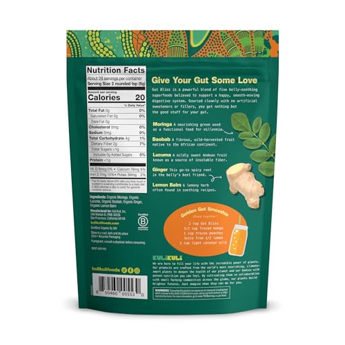 Gut Bliss packaging with scoop