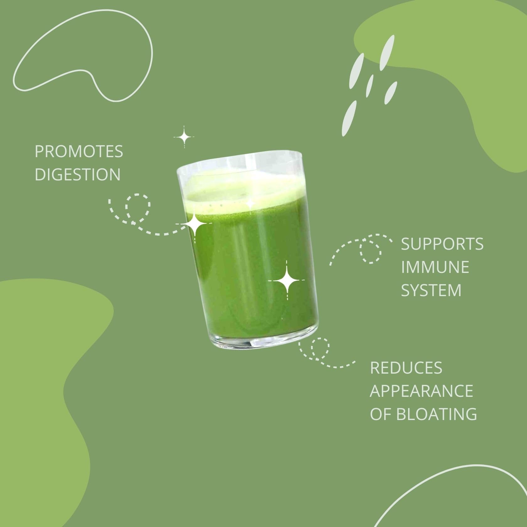 Powder scoop with Gut-Duction Bloat Control powder