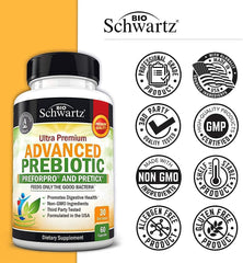 Healthy gut flora and immune support concept
