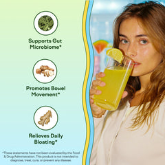 Gut Guardian Strawberry Kiwi flavor powder with scoop