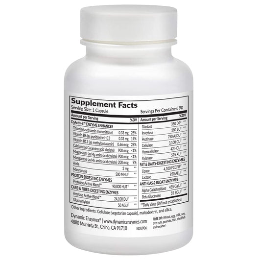 Digestive enzyme blend aiding bloating and gut health