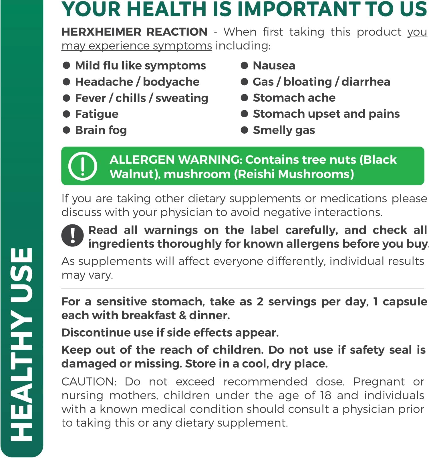 Digestive health concept with probiotics and enzymes