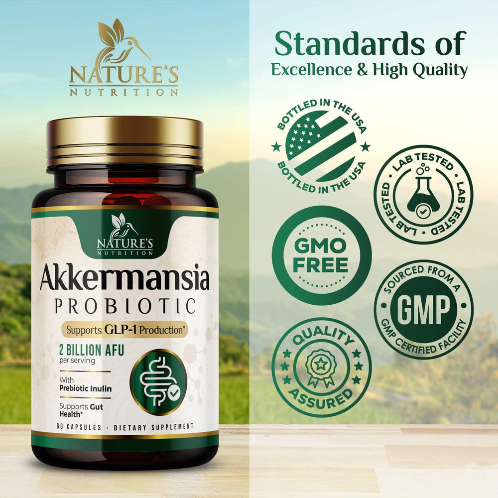 Digestive health and gut wellness with Akkermansia concept