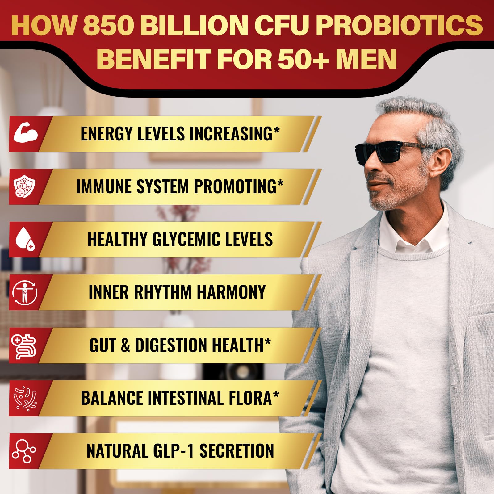 Illustration showing gut health for adults over 50