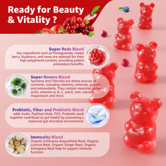 Gut health with probiotics and prebiotic fiber