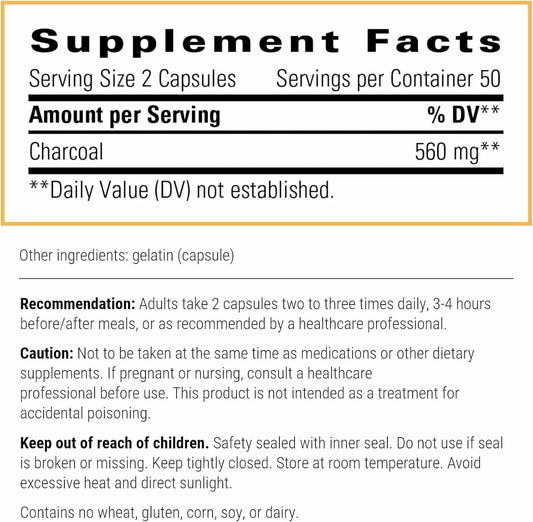 Gut health support with coconut husk-derived activated charcoal