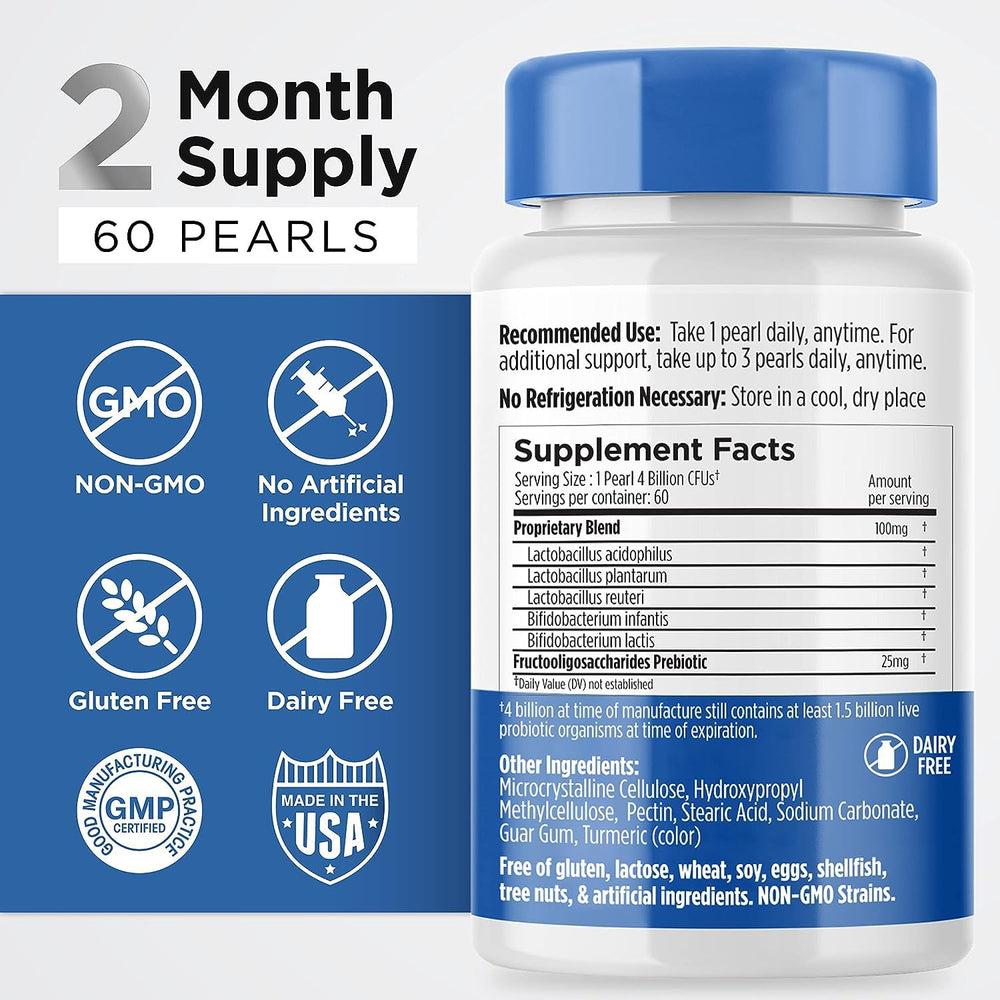 Digestive health support with probiotics and prebiotics