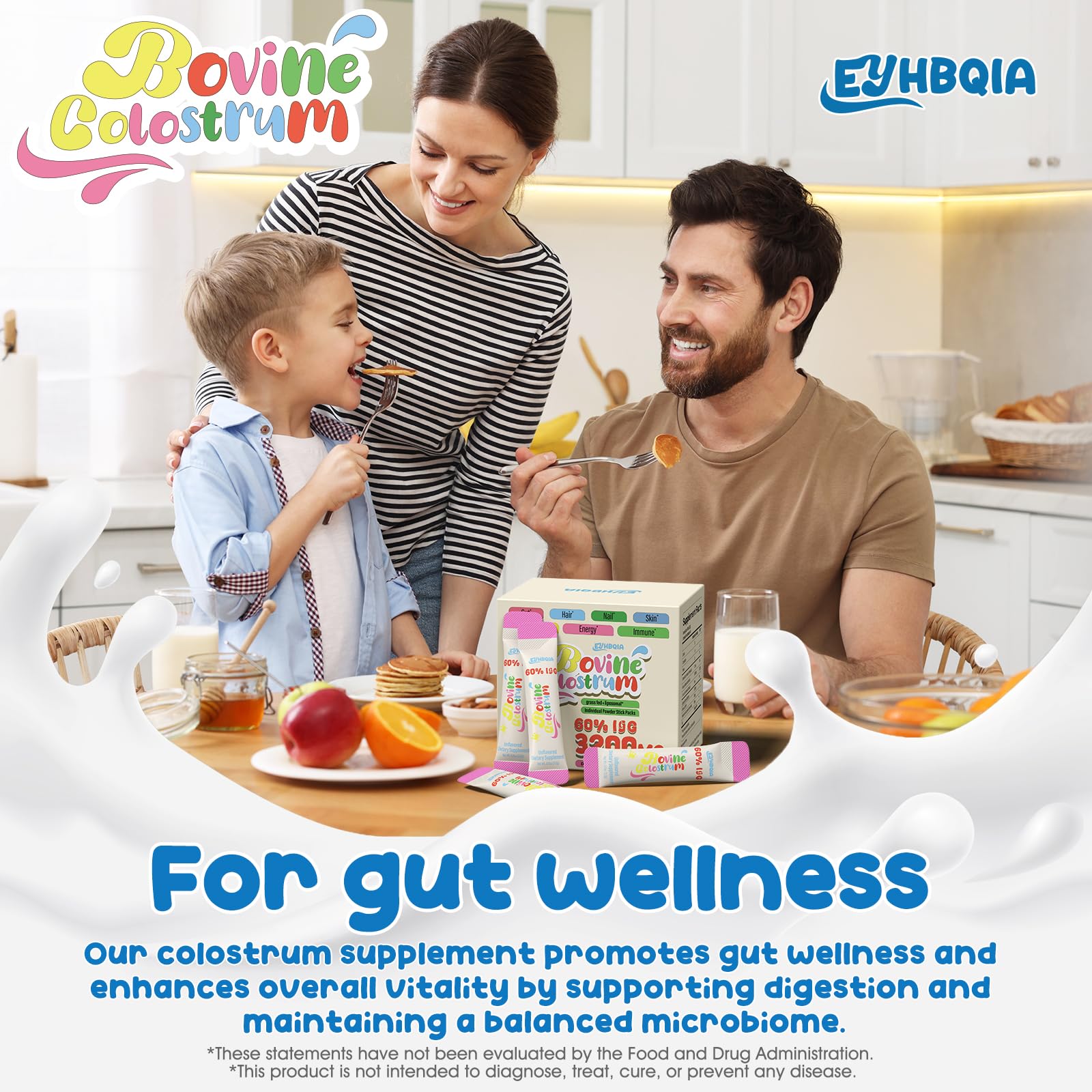 Colostrum supporting gut health and immune system