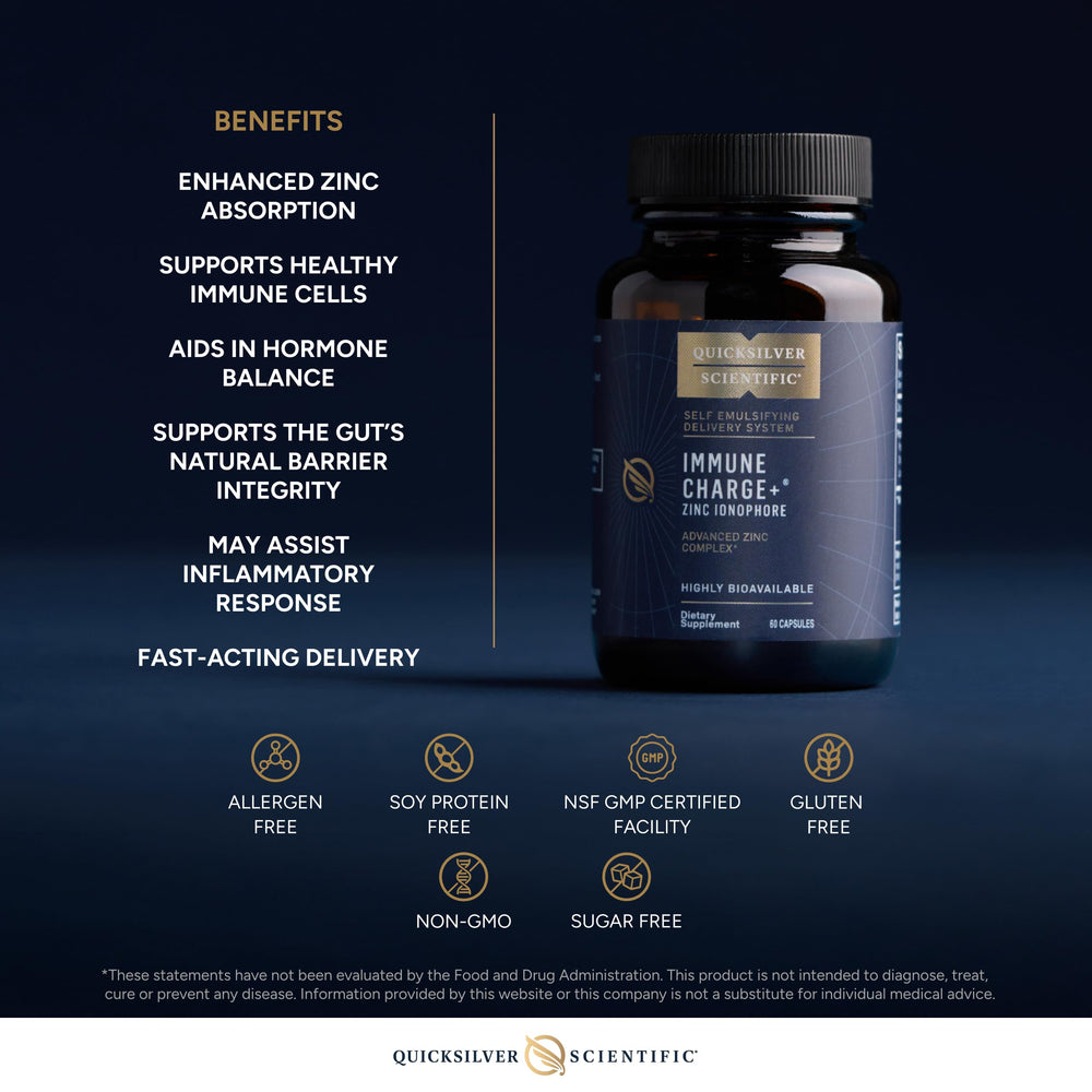 Zinc supporting immune function and gut barrier health