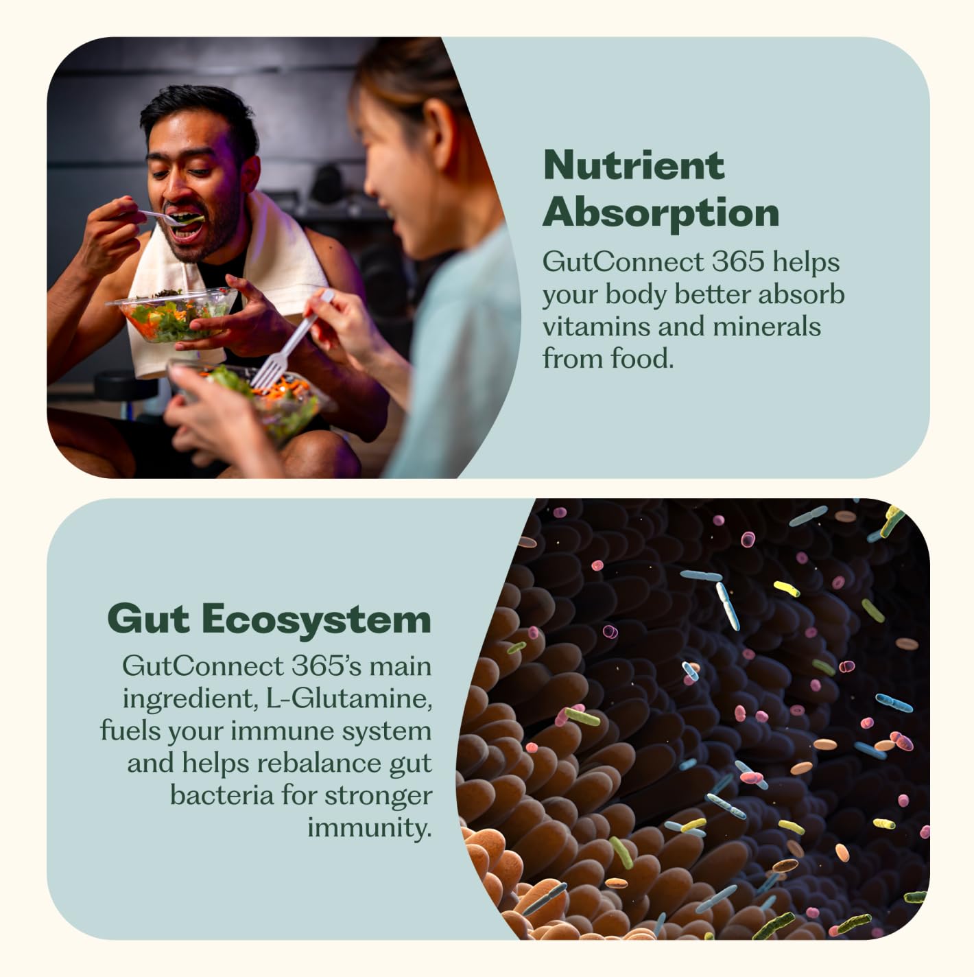 Allergen-free label on GutConnect 365 box