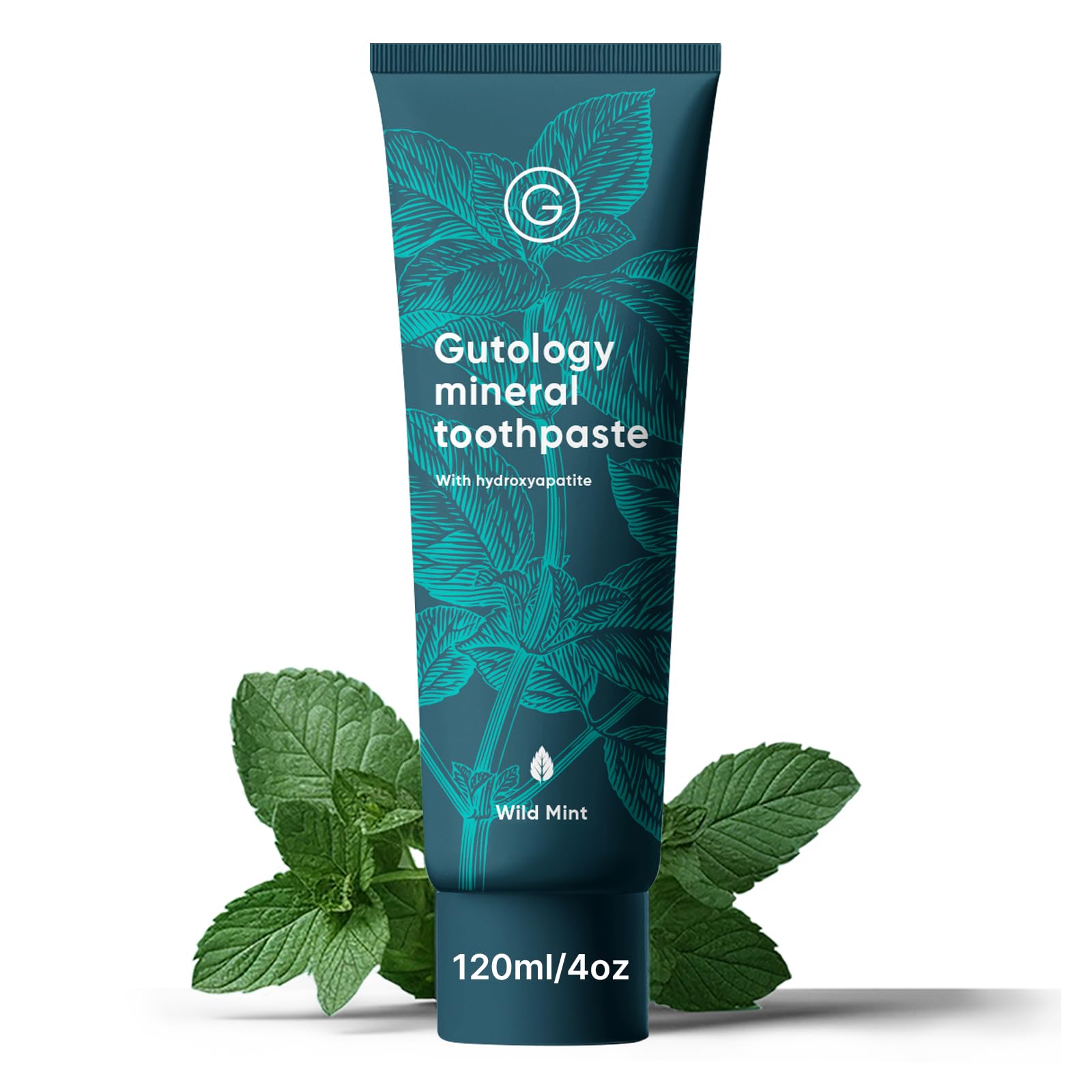 Gutology Wild Mint Probiotic Hydroxyapatite Toothpaste bottle 120ml