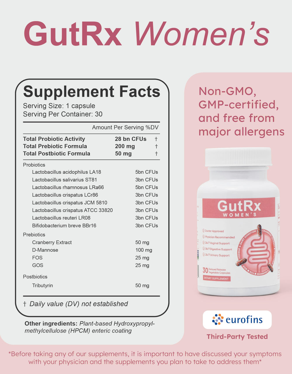 Vegan, gluten-free, dairy-free allergen-free labeling on packaging