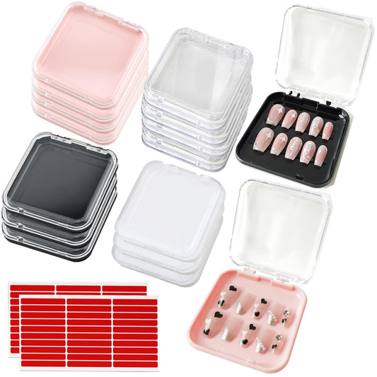 GUXACU 14-pack nail packaging boxes for organized storage on the go