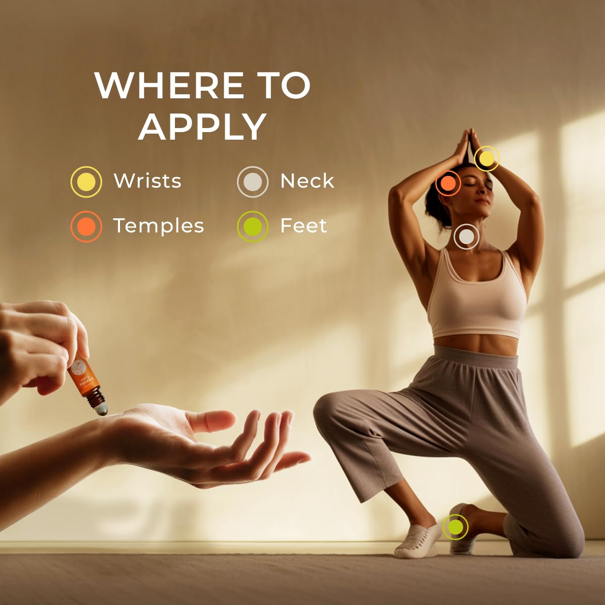 Gya Labs Active Energy Roll On lemon-peppermint blend provides refreshing aromatherapy for alertness