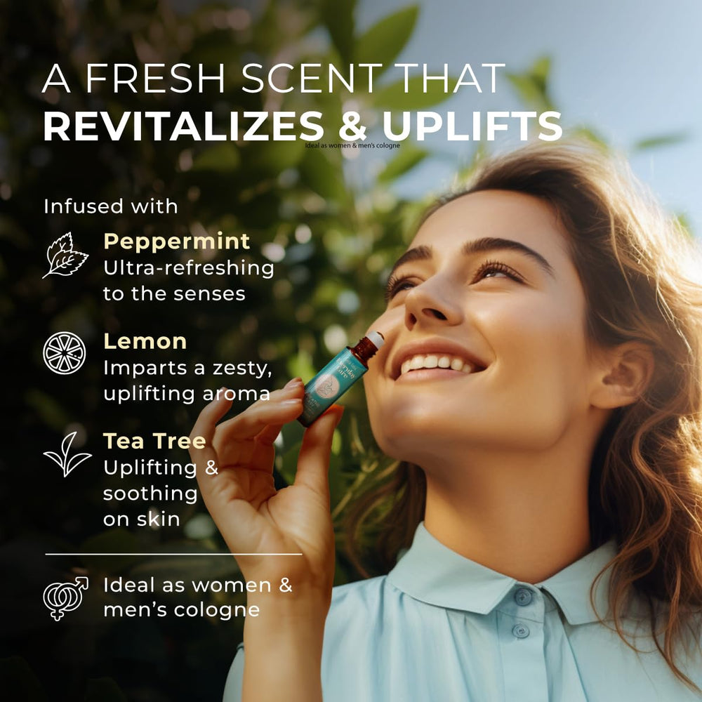 Peppermint, eucalyptus, and tea tree oils close-up
