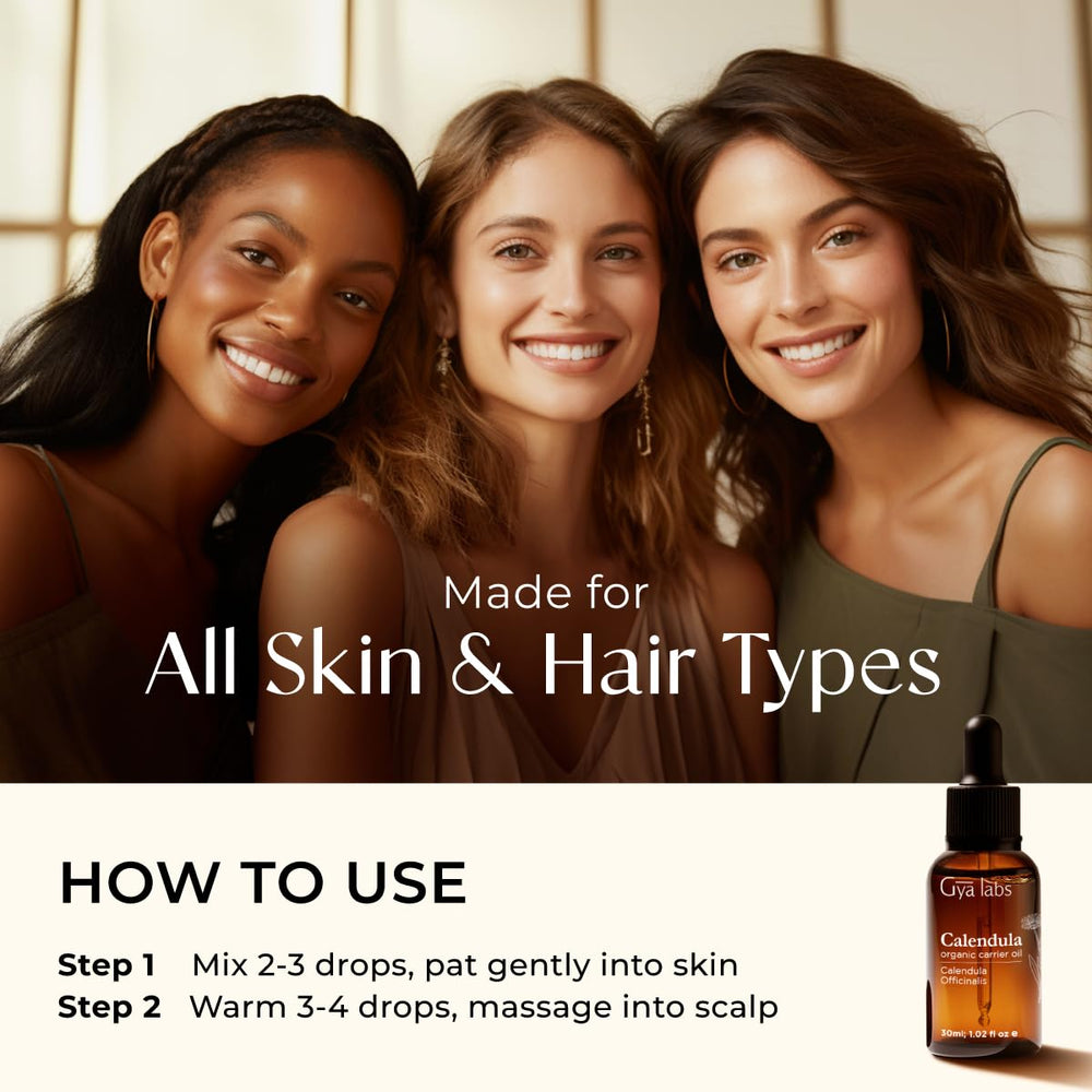 Calendula oil for hair and scalp care