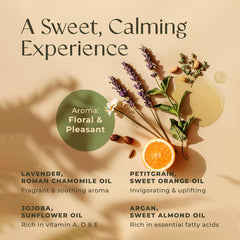 Massage therapy session using calming massage oil