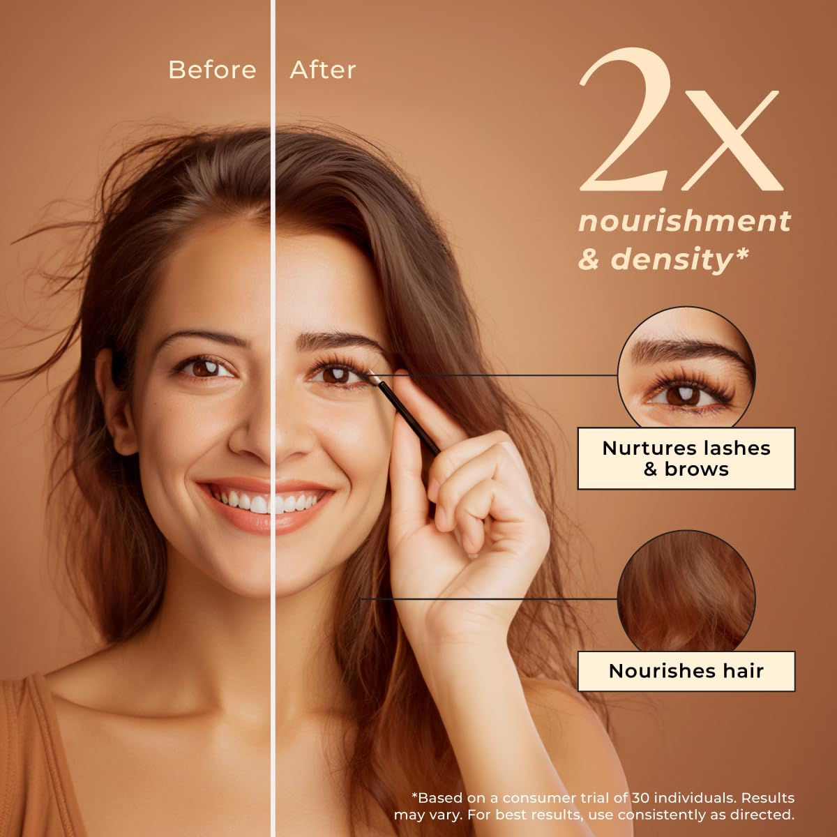 Castor oil for eyelashes and eyebrows