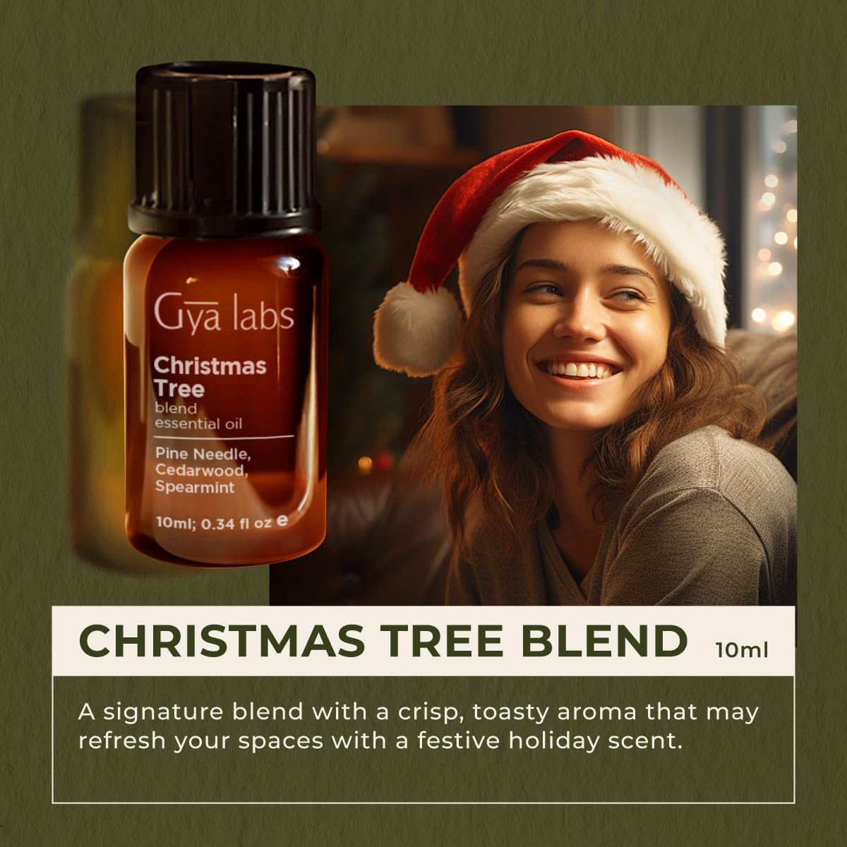 Christmas Tree essential oil bottle 0.34 oz