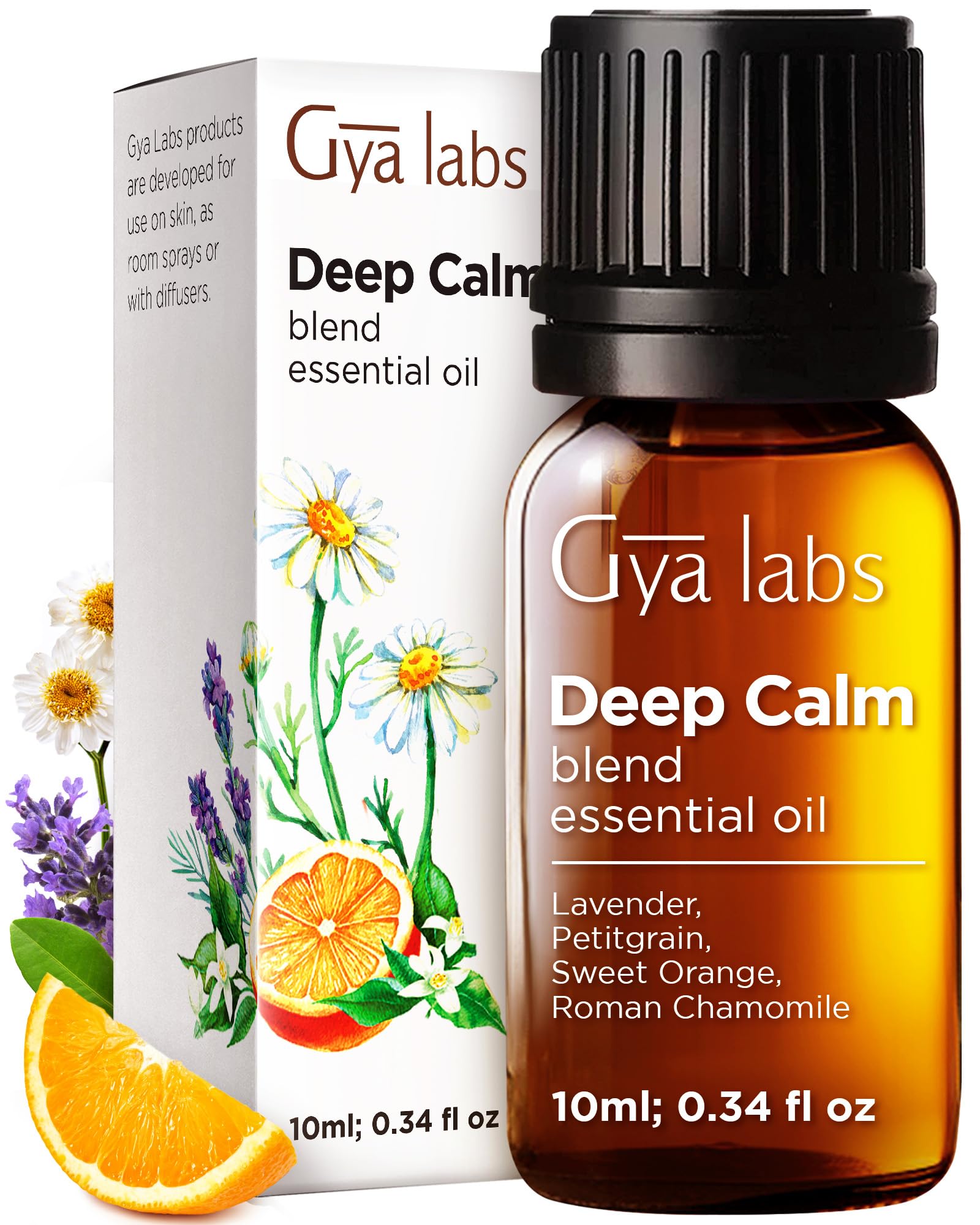 Gya Labs Deep Calm essential oil blend bottle 0.34 oz
