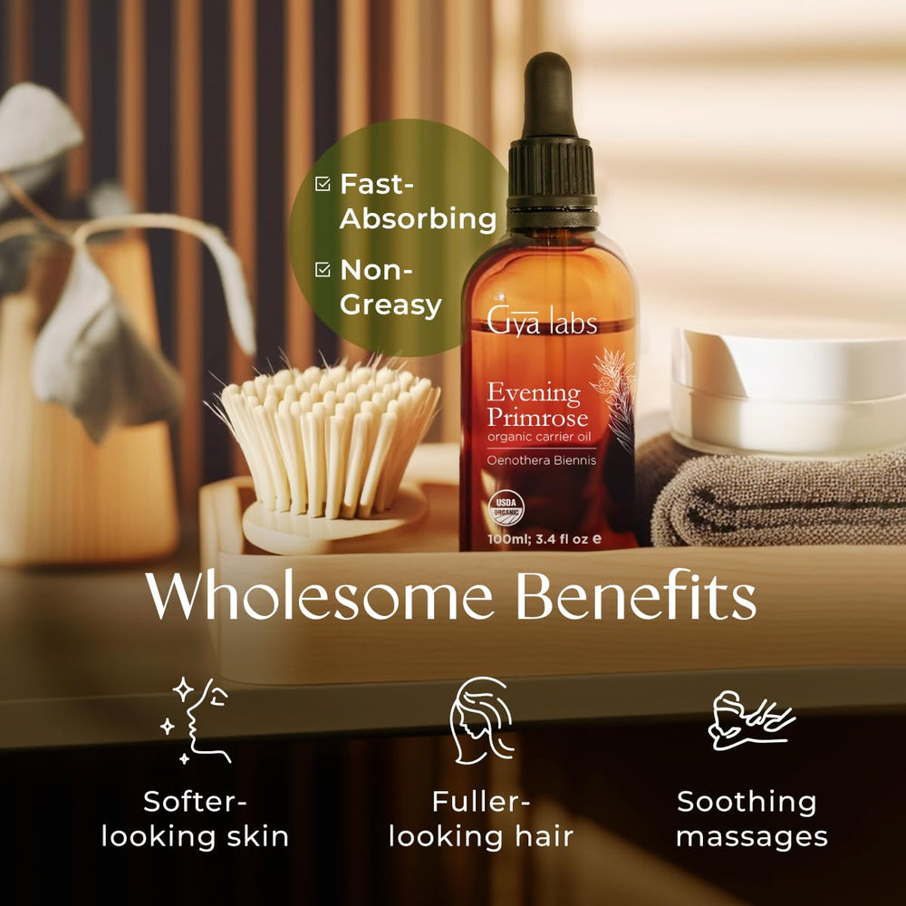 Relaxing body massage using evening primrose carrier oil