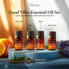 Good Vibes set packaging and bottle labels